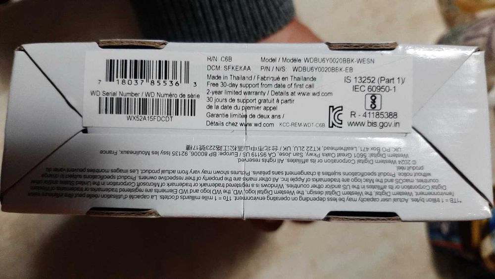 Hard extern portabil Western 2.5 2TB USB 3.0