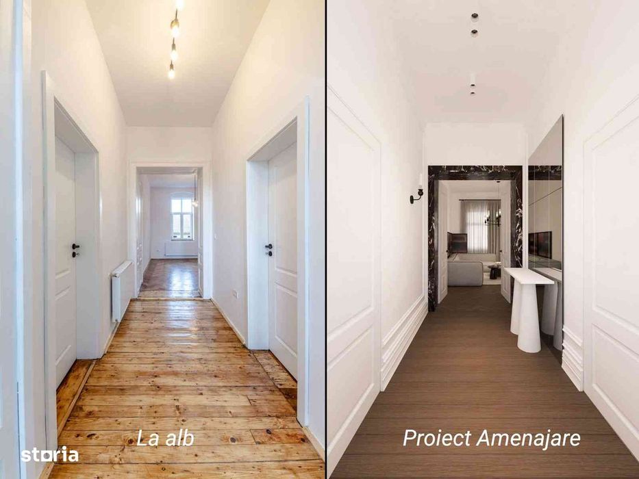 Apartament complet renovat, 3 camere, 2 bai, 91 mp, zona Bălăcescu