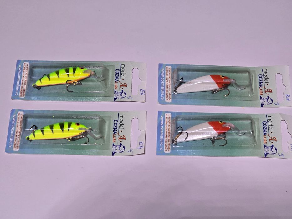 Voblere Cozma 5 cm model A - set 2 voblere