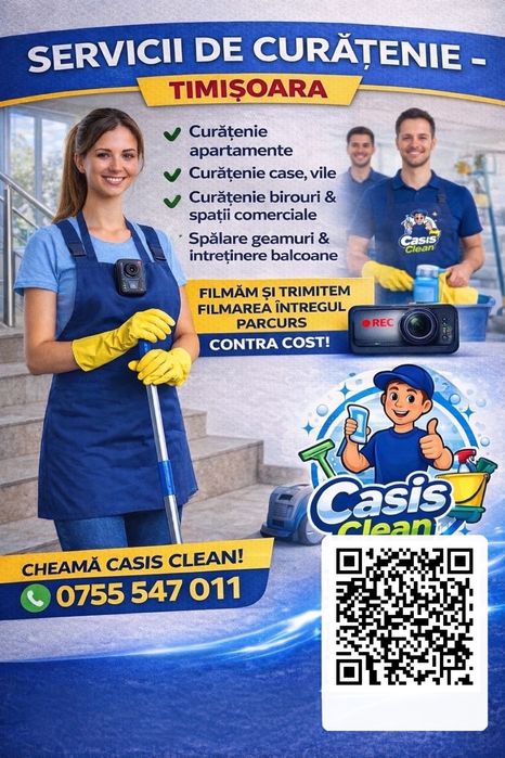 Curățenie apartamente case birouri Timișoara