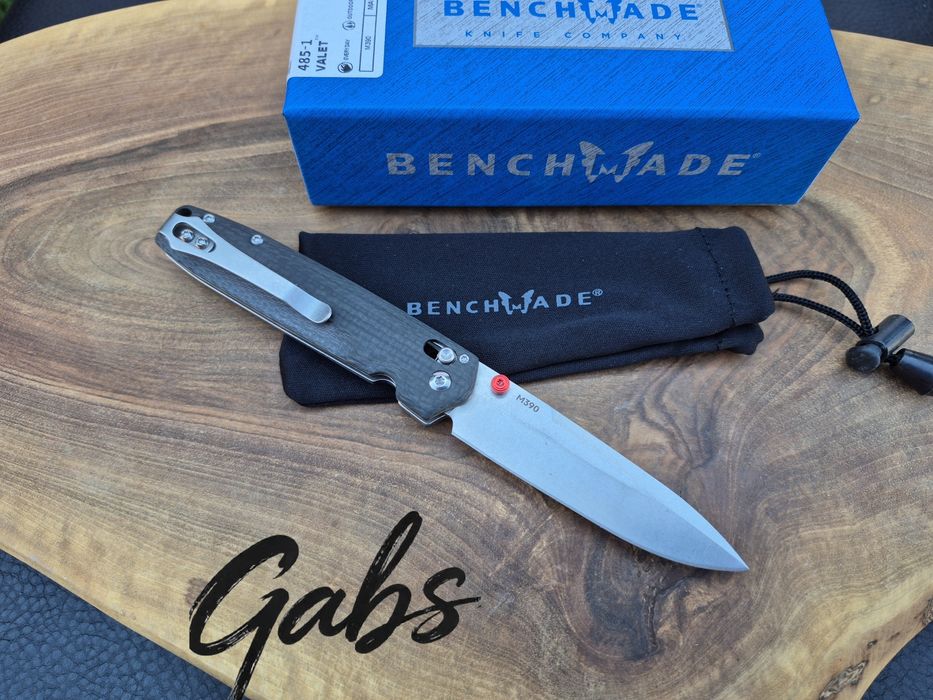 Сгъваем нож Benchmade VALET 485-1, M390.,карбон