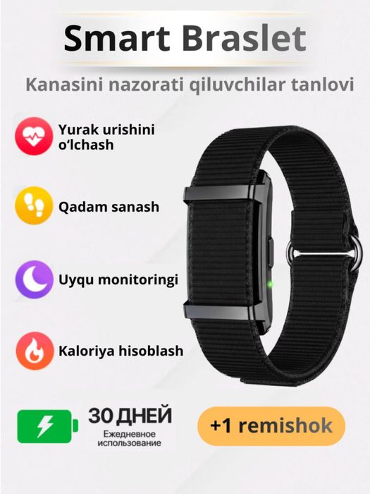 Smart braslet, Smart bracelet, Aqilliy braslet spartivniy holat,yurak