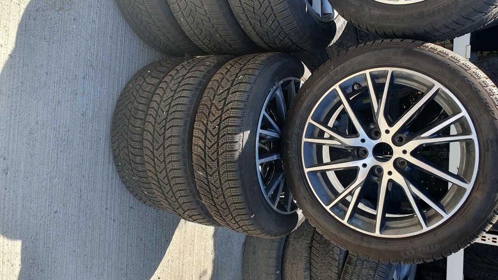 Roti BMW, jante originale aliaj 17' anvelope iarna Pirelli 195 55 R17