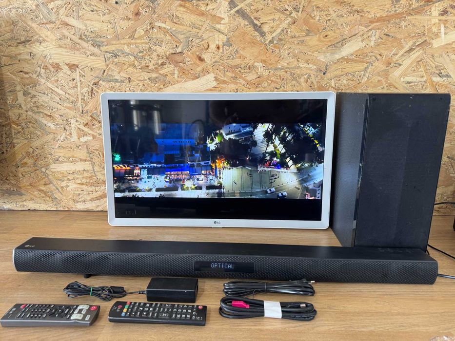 Телевизор и саундбар - LG 28inch / smart / сет2