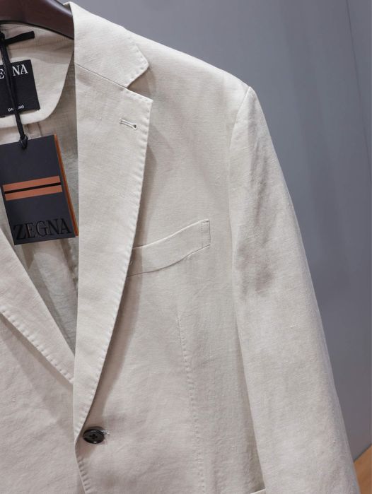 Sacou Zegna , calitate premium , pe comanda , nou , L
