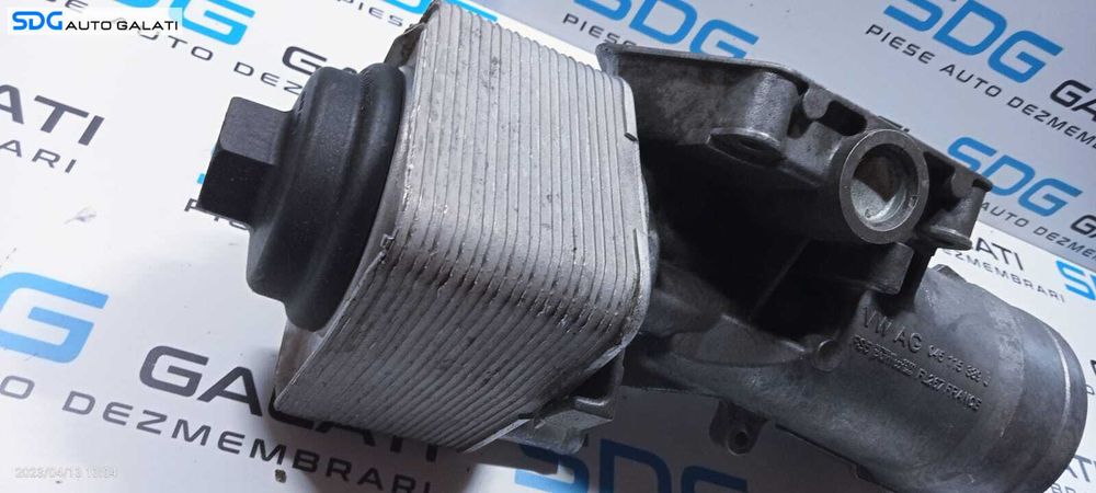 Suport Corp Carcasa Filtru Radiator Racitor Ulei Termoflot Audi A4 B7 2.0 TDI BLB BNA BRE BRF BVF BVA BRD 2005 - 2008 Cod 045115389J [D0363]