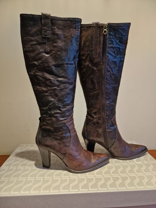 Дамски ботуши телешка кожа