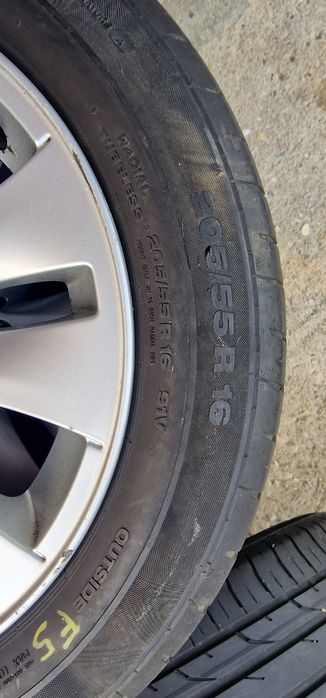 Jante  originale BMW+anvelope Continental 205/55/16 de vara