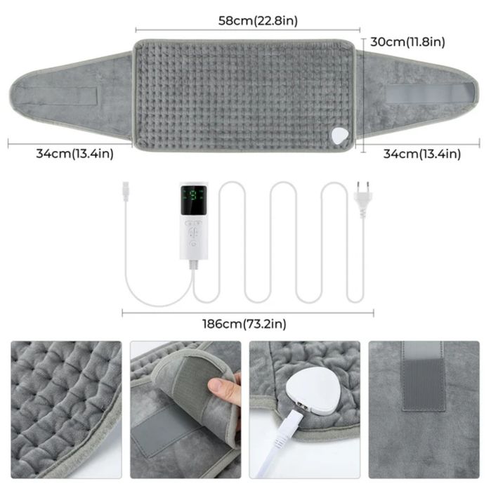 Електрически загряващ колан за гръб, кръст, корем, подгряващ колан