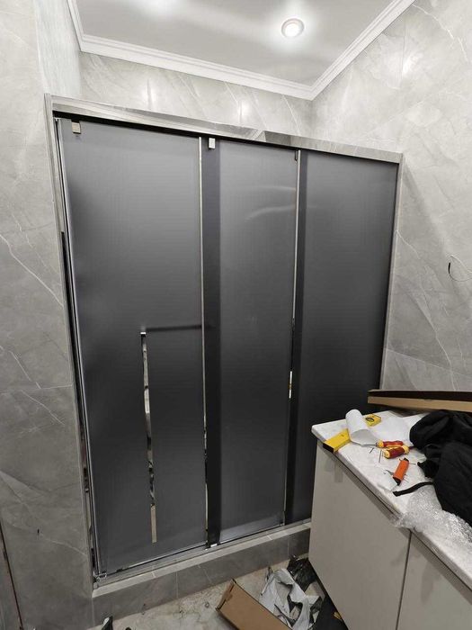 Скидки 20% Стеклянная перегородка, Зеркало, Душевые кабины На Заказ