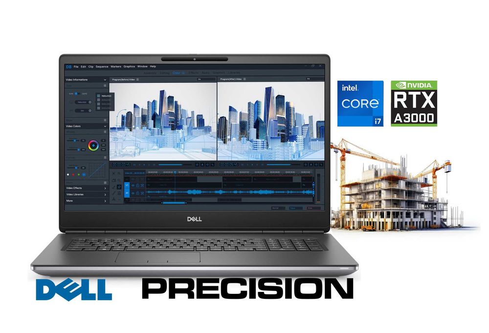 Dell Precision 7760 17.3" FHD i7-11850H 32RAM 512GB SSD RTX A3000