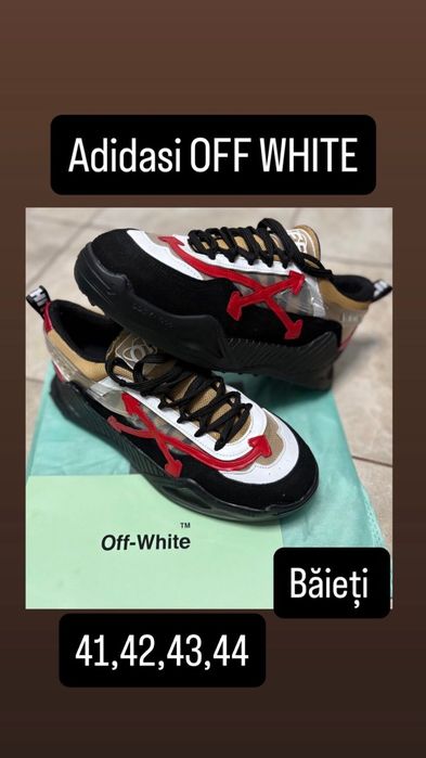 Adidasi off-white bărbat!