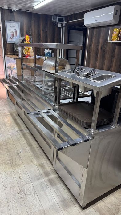 Линия раздача для столовых мармит