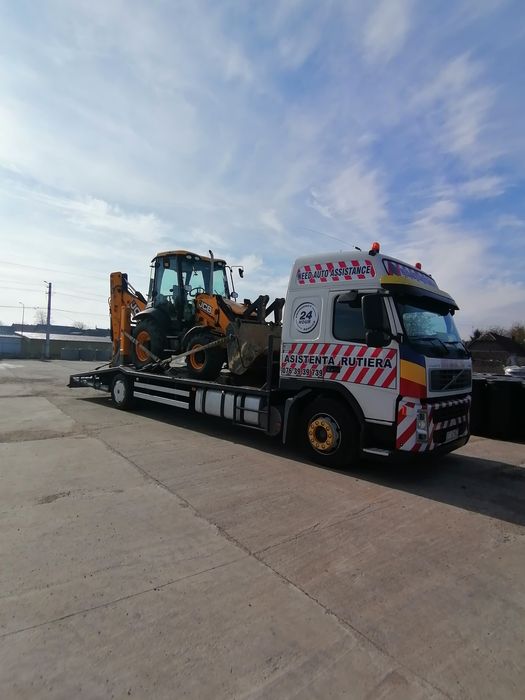Tractări Auto Camioane, transport utilaje grele buldo, taf, vola etc