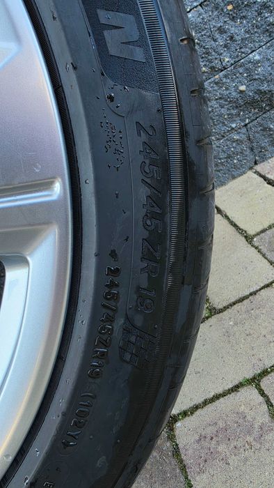 Set 4 jante originale Audi A6 C8 R19 + anvelope Michelin Pilot Sport 4