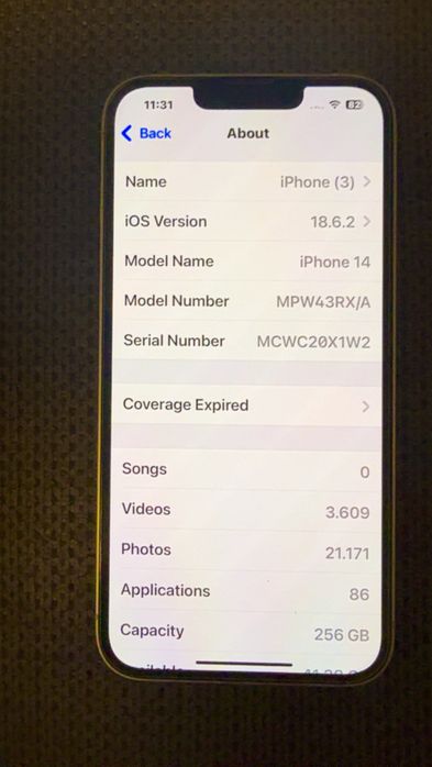 Iphone 14 256 GB ,Starlight