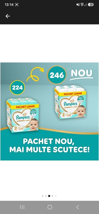 Pampers premium care 246buc(1bax)