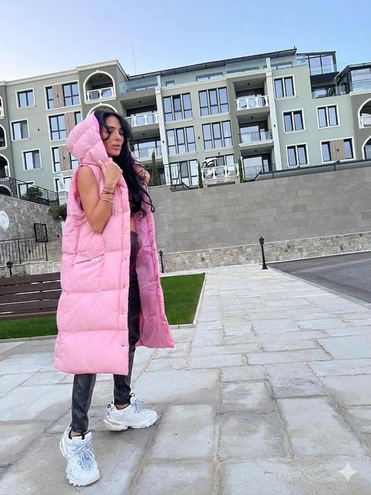 Дълга грейка в Барби розово