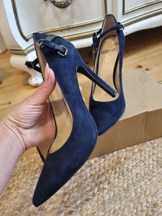 Pantofi stilleto Liu Jo-piele întoarsă naturala