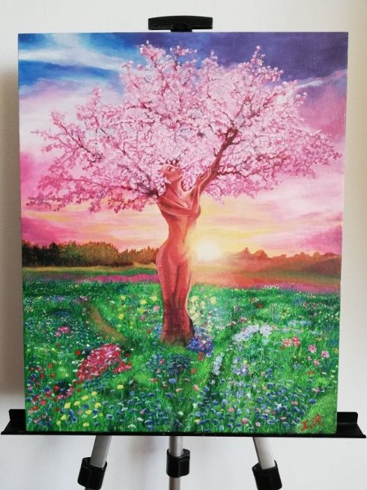 Маслена картина платно на подрамка 50/40 см. репродукция