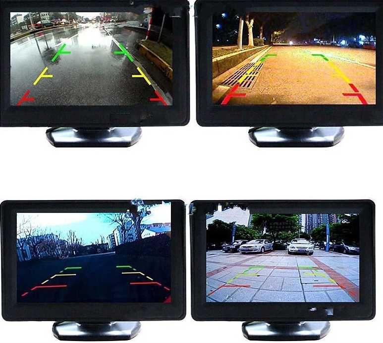 TFT LCD 4.3 монитор за връзка с камера за задно виждане.