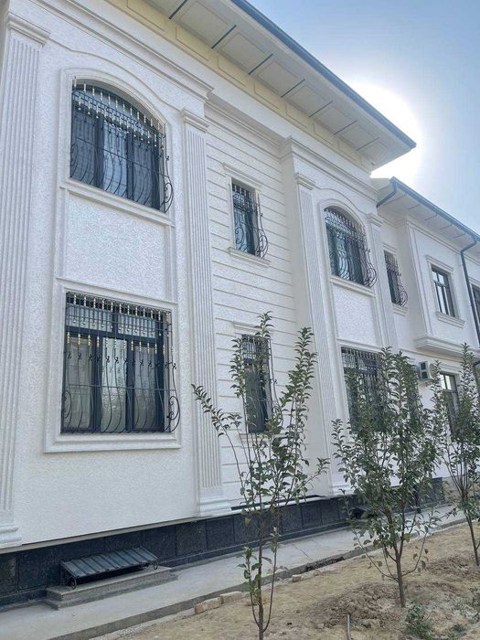 Фасад Жидкий Травертин отточенто Отделка Крошка Леонардо Шотландка