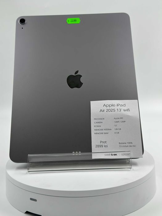 Apple Ipad AIR 13 2025 128GB WIFI Bat100 13cc Garantie 24 Luni CashBox