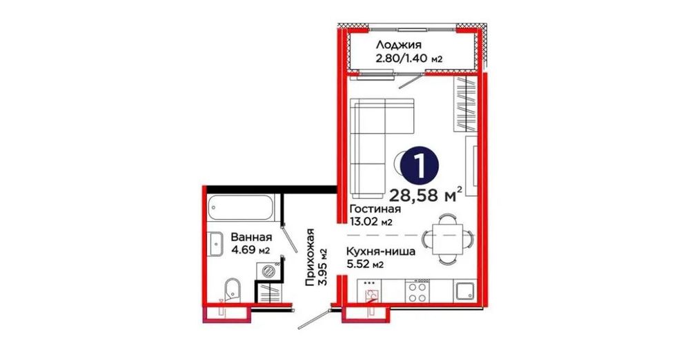 Продам квартиру в ЖК Паркленд
