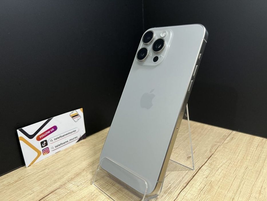 Iphone 15 Pro Max 256Gb Natural Titanium Second-Hand Foarte Bun 3 ani