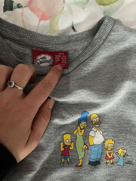 Сива спортна блуза The Simpsons