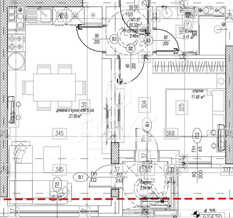 Продава се Двустаен апартамент в София, Младост 4 - 60 кв.м за 2691 €/кв.м - Снимка #1