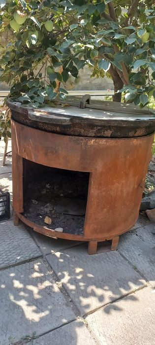 Чугун казан Учаги билан