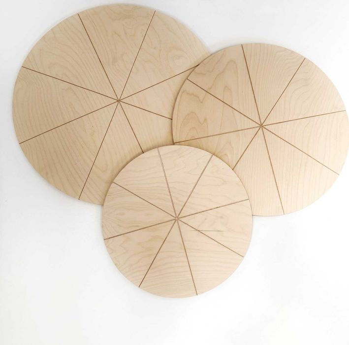 Дъска за пица на парче - 3 размера