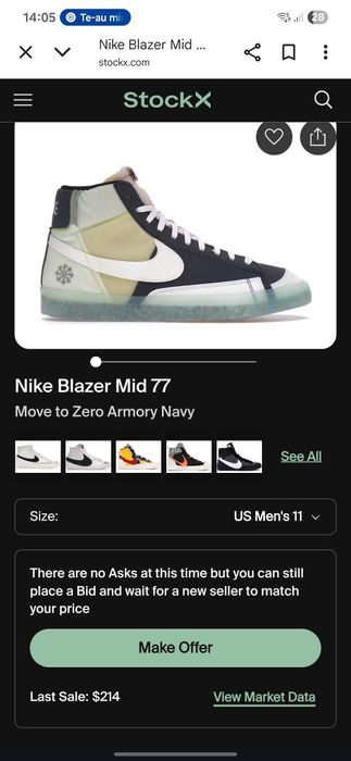 Nike Blazers move to zero 77