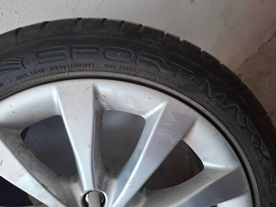 Лети джанти 17 5х112 с гуми Dunlop 225 45 17 dot0524