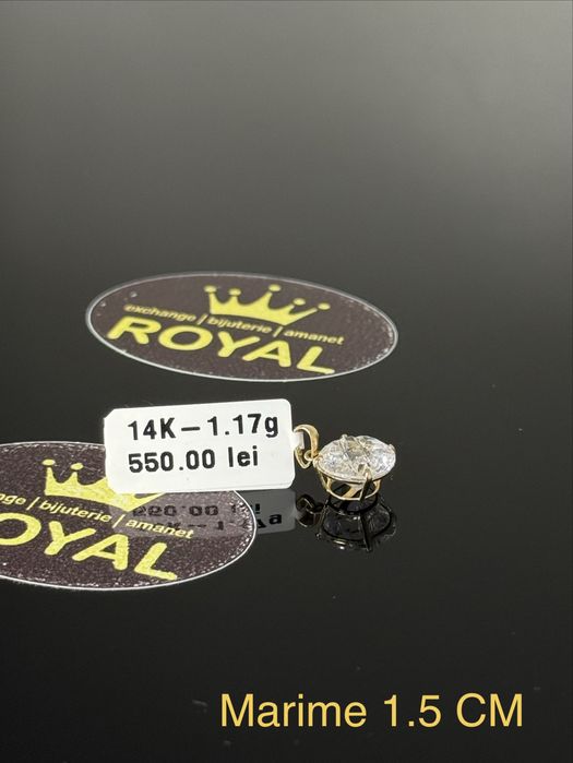 Bijuteria ROYAL : Pandantiv AUR 14K NOU / 1.17 GR