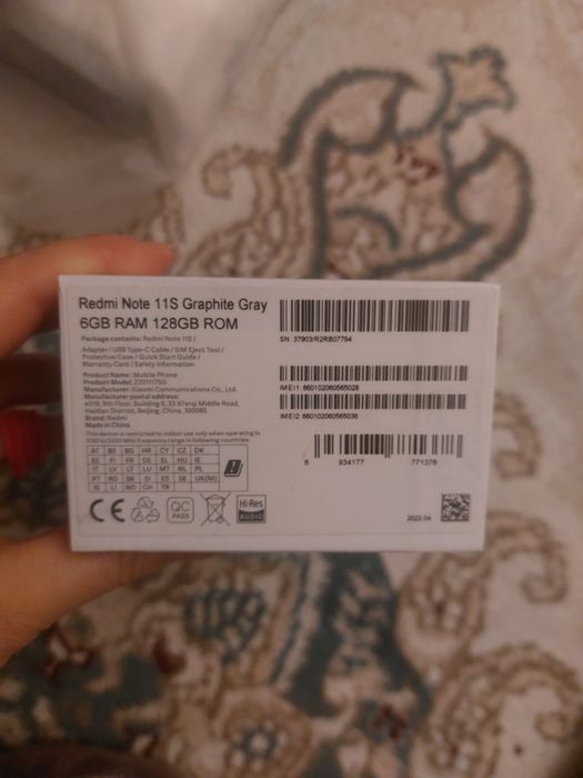 Redmi Note 11s  цвет