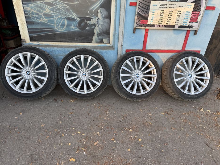 OEM BMW 7 series G 11 Джанти със зимни гуми БМВ 19 5x112 спорт пакет