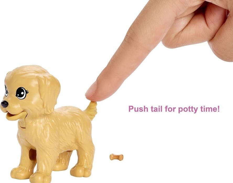 Летяща кукла DC Super hero girls и Barbie комплект с кученца