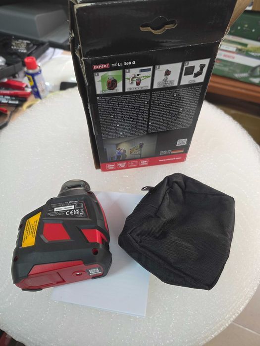 Nivela cu laser in cruce Einhell TE-LL 360 G, max. 40 m, autonivelare, precizie 0.5 mm/m