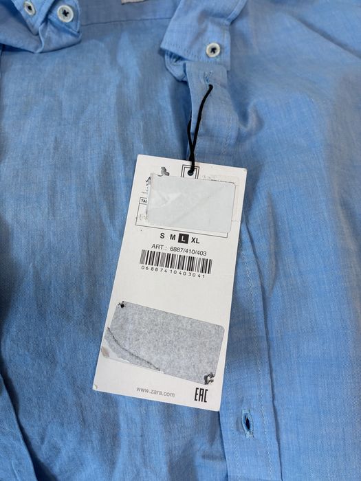 Синя риза Zara. L. Cotton