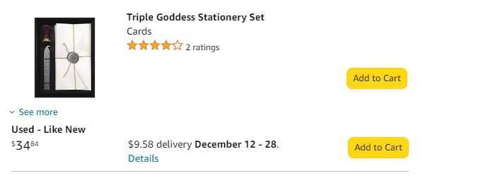 Set colectie SIGILIU cu LUNA TRIPLA Zeita Hekate baton ceara argintiu