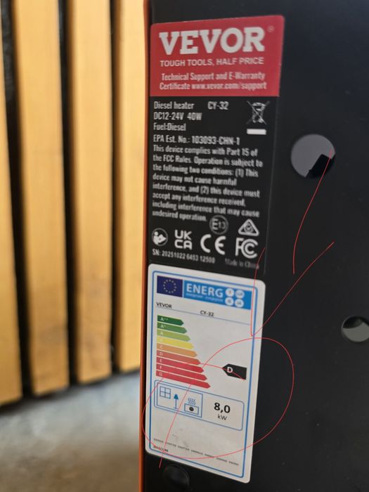 Incalzitor motorina sirocou vevor 8kw