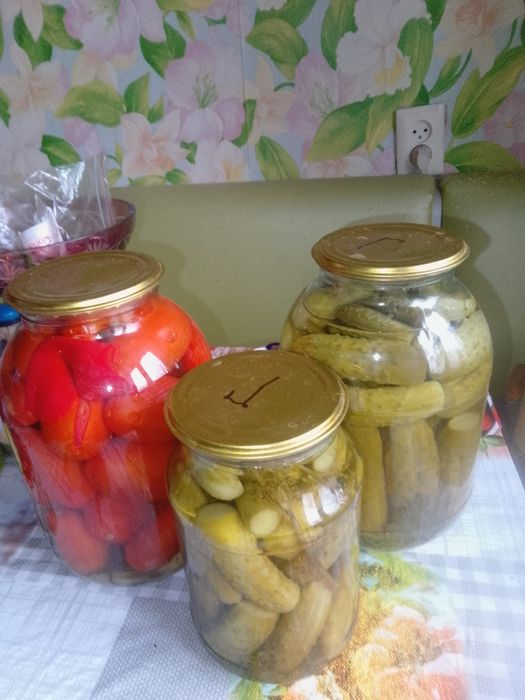 Продам солёные огурцы и помидоры