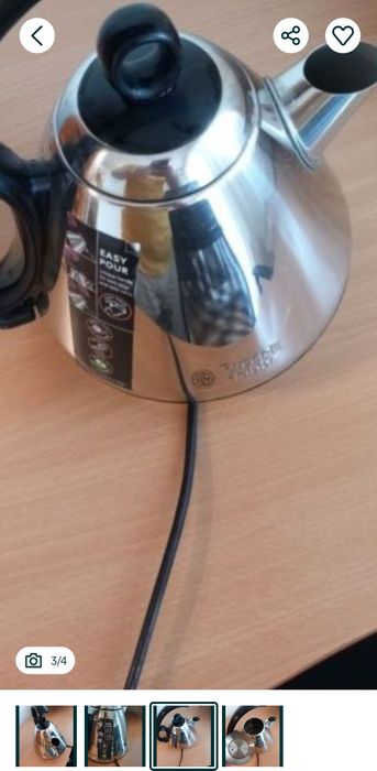 Fierbator Russell Hobbs Legacy 21280-70, 2400 W, 1.7 l, Negru/inox