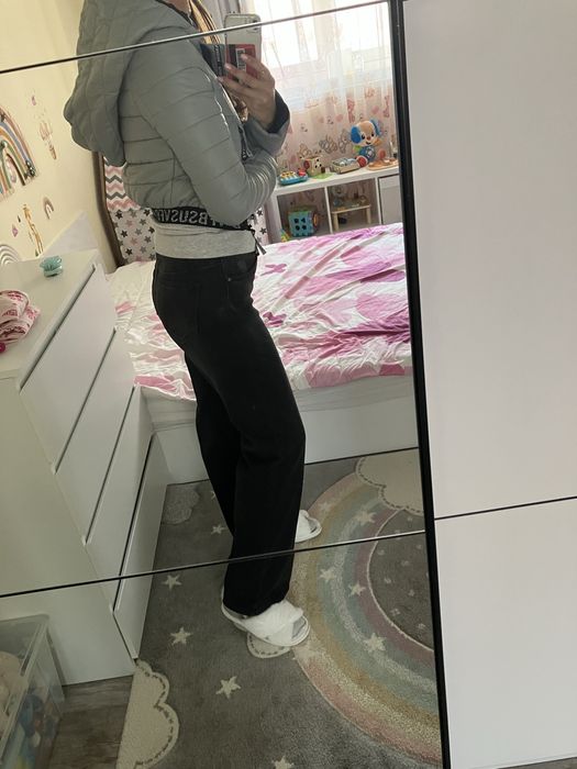 Зимно късо сиво яке
