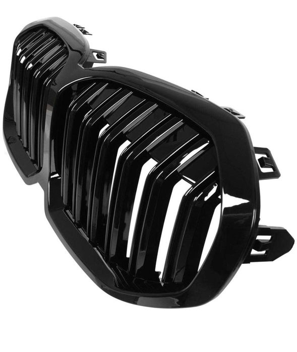 Grila radiator BMW 1 F40 2019, M MODECAR, negru lucios, cu bare duble RADUS