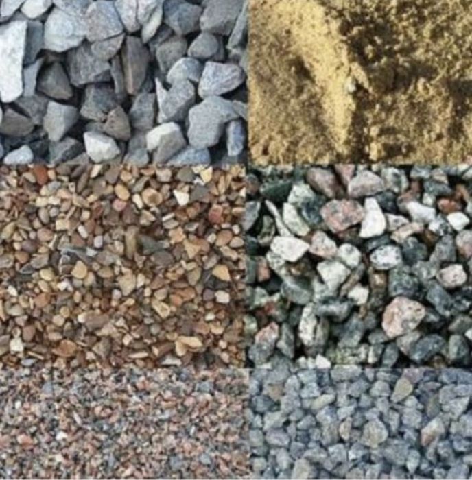 Баласт,щебень отсев, бутовый камень.