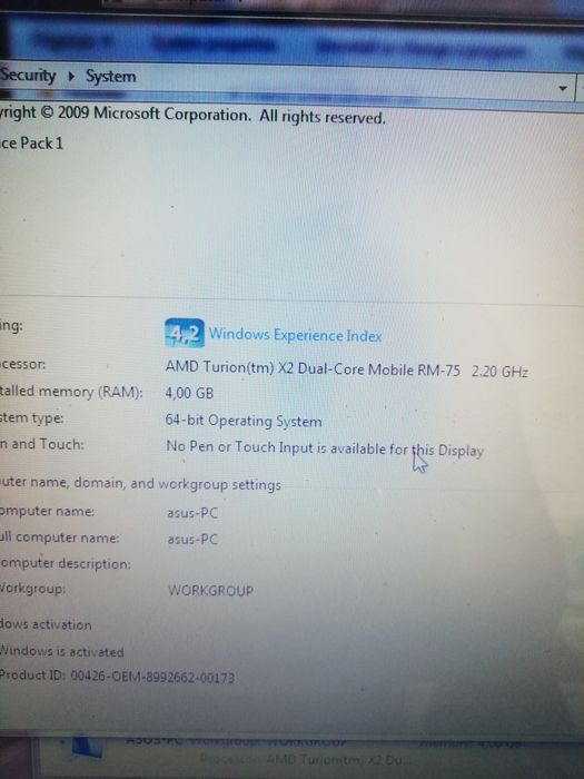 Лаптоп Asus K70AB