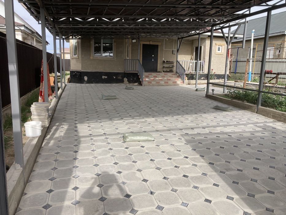 Укладка брусчатка бардюры